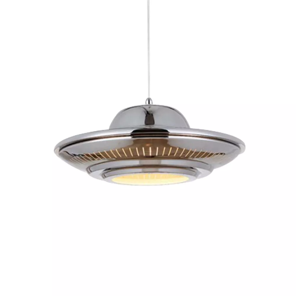Ceiling Light Flying Saucer Pendant Lamp Chrome plated Shell Ceiling Chandelier