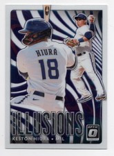 Keston Hiura Insert 2020 Donruss Optic Illusions #15 Baseball Card