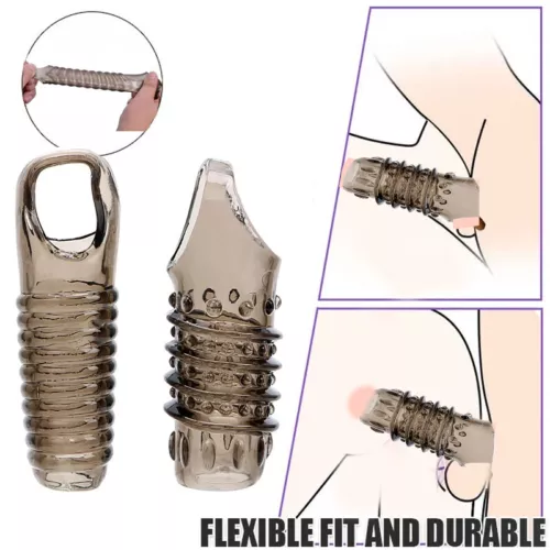 Male Cock-Girth-Enlarger-Enhancer-Big Penis-Extension-Extender-Sheath-Sleeve Men - Picture 34 of 44