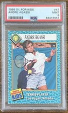 1989 SI FOR KIDS ANDRE AGASSI ROOKIE CARD RC PSA MINT 9 Sports Illustrated