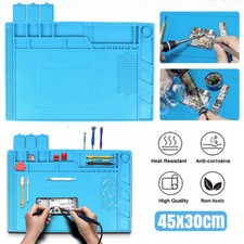 Silicone Solder Anti Static Magnetic Heat Insulation Pad Desk Work Repair Mat UK
