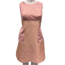 Alexander McQueen Pink Cape Back Mini Dress - Size IT 42 | UK 10 | US 6