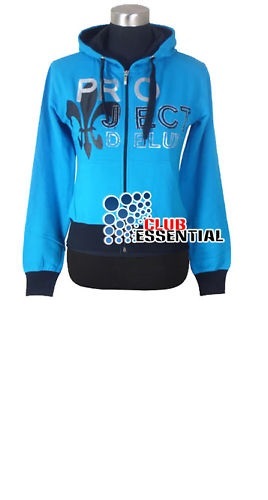 DAMEN KAPUZE PROJEKT PAILLETTEN STICKEREI HOODIE OBERTEIL JACKE GRÖSSEN S M L XL - Bild 4 von 6
