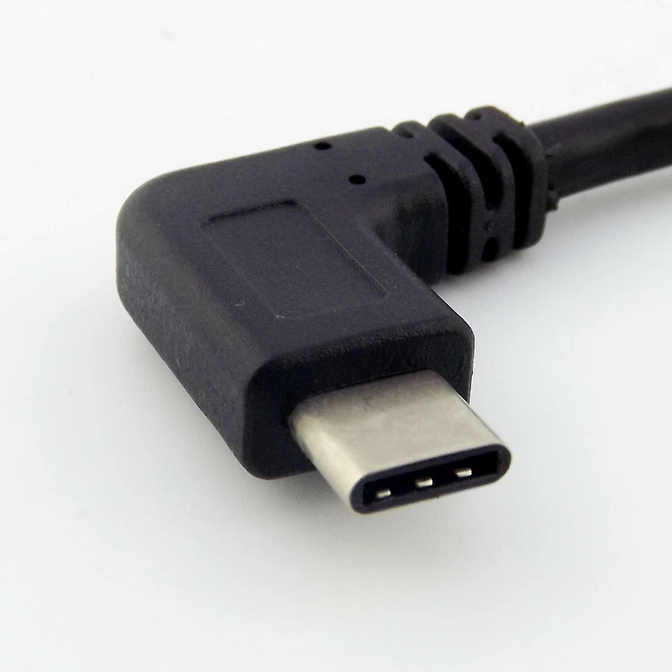 USB 3.0 A Female To USB 3.1 Type-C Male Angled OTG Data Adapter Connector Cable - Image 4 of 4