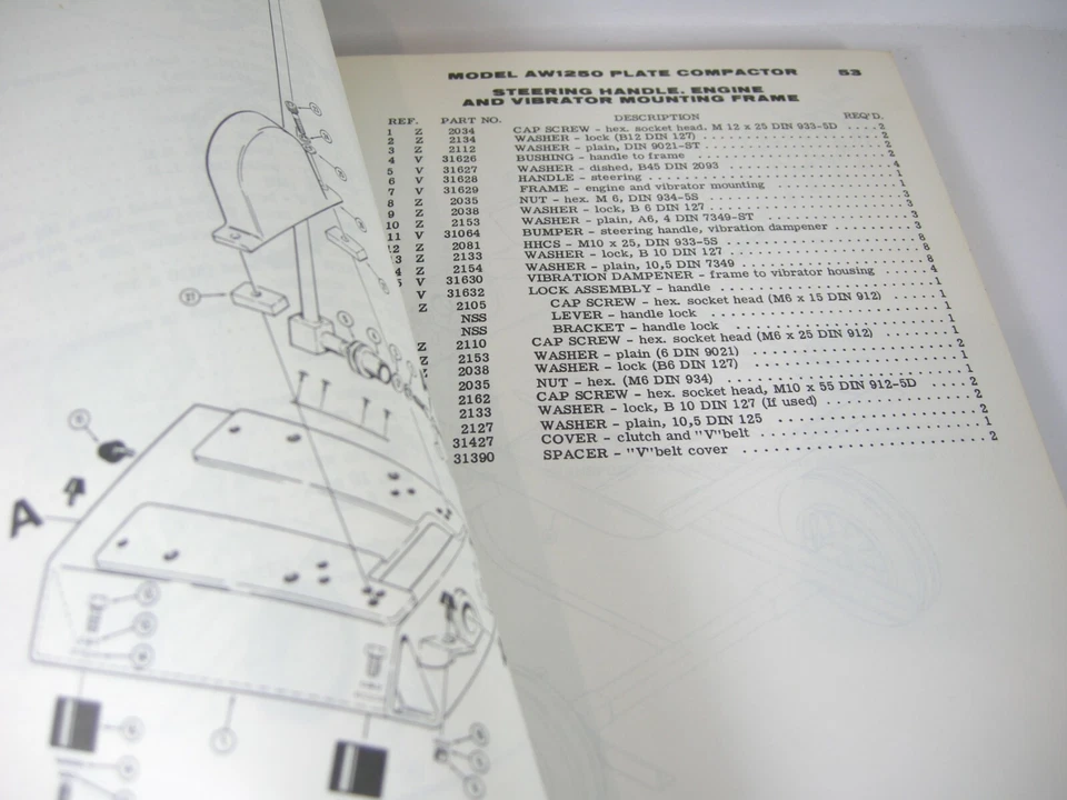 CASE Vibromax Compactor ATN500 ATN1000 2000 AW750 1250 1500 VVW1700 Parts Manual - Image 4 of 4