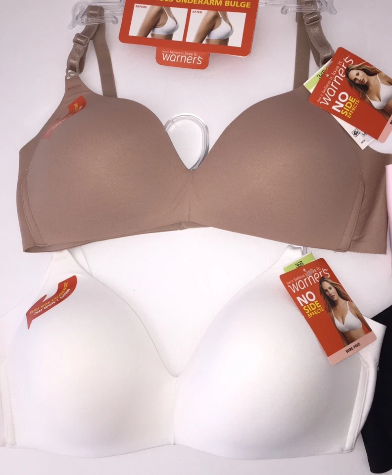 Sujetador Warner's sin cables suavizante lateral cobertura completa sin efectos secundarios contorno 01056 Foto 2 de 4