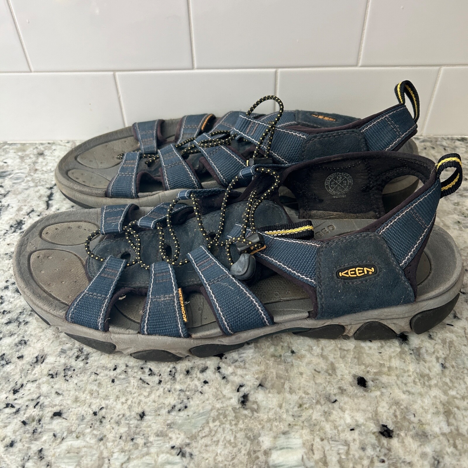 KEEN Sandali Uomo Newport H2 Punta Chiusa Acqua 1001931 Taglia 13 Blu Grigio