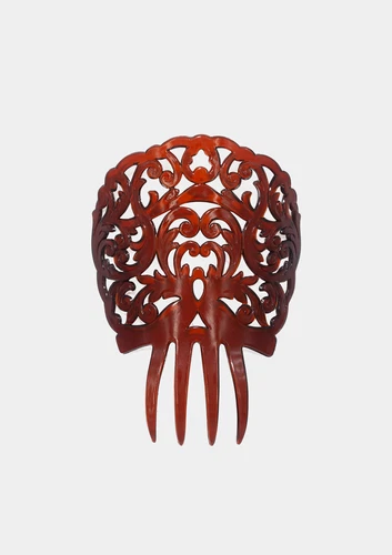 Ole Ole Flamenco Comb for Hair Concha Brown Dancer Spanish Combs Peineta