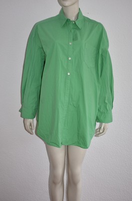 THE FRANKIE SHOP * legere Hemd Bluse in Grün - S - 100 % Baumwolle