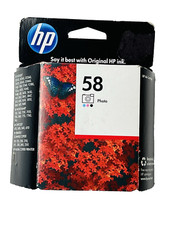 HP 58 Photo Tri-Color Ink Cartridge C6658AN Deskjet Officejet Expired DEC 2012