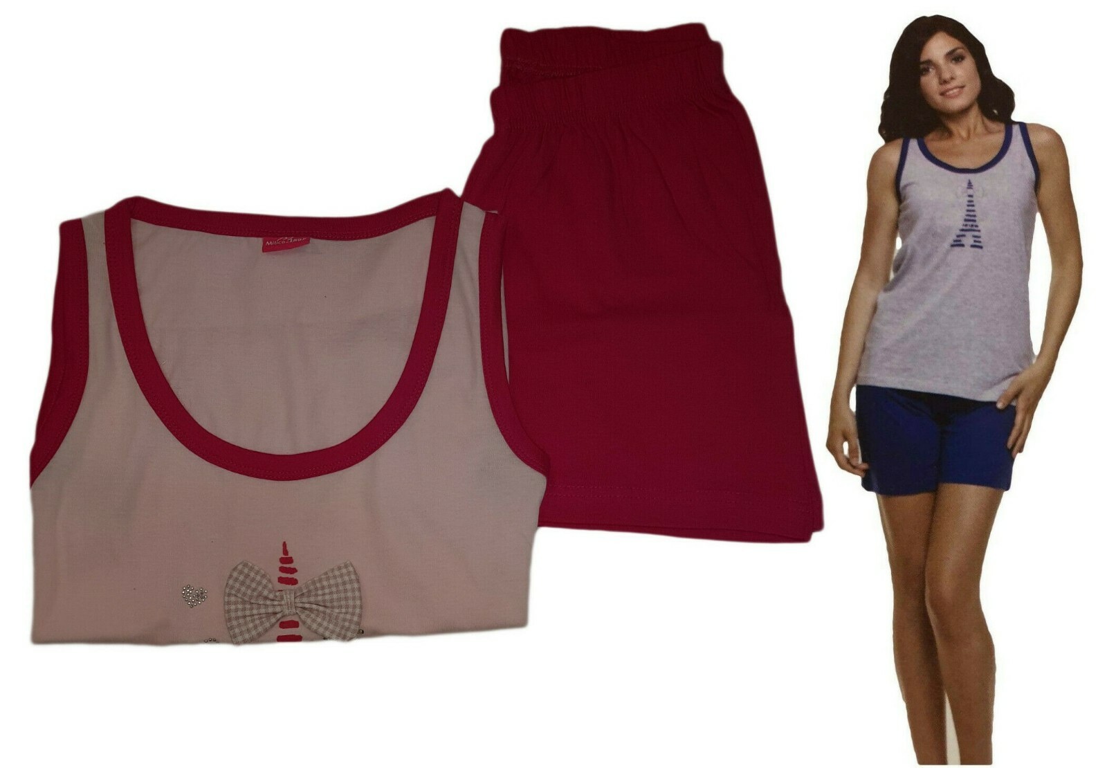 Cotone Estivo 100% Cotone Manica Corta Estivo MARISTELLA Bottoni