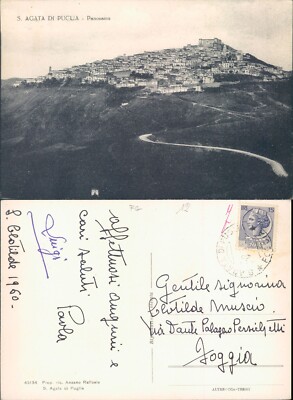SANT'AGATA DI PUGLIA 1950s GORGEOUS VIEW OF THE LOCALITY FOGGIANA-65224