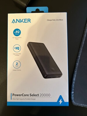 Anker PowerCore Essential 20000 20000mAh Power Bank - Black