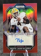 2023 Panini Prizm Draft Picks Nesta Jade Silvera Rookie Auto Red Prizm /199