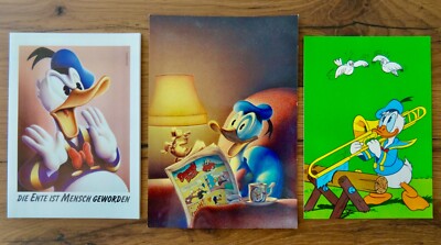 3 Postkarten: Disney Donald Duck by Helnwein