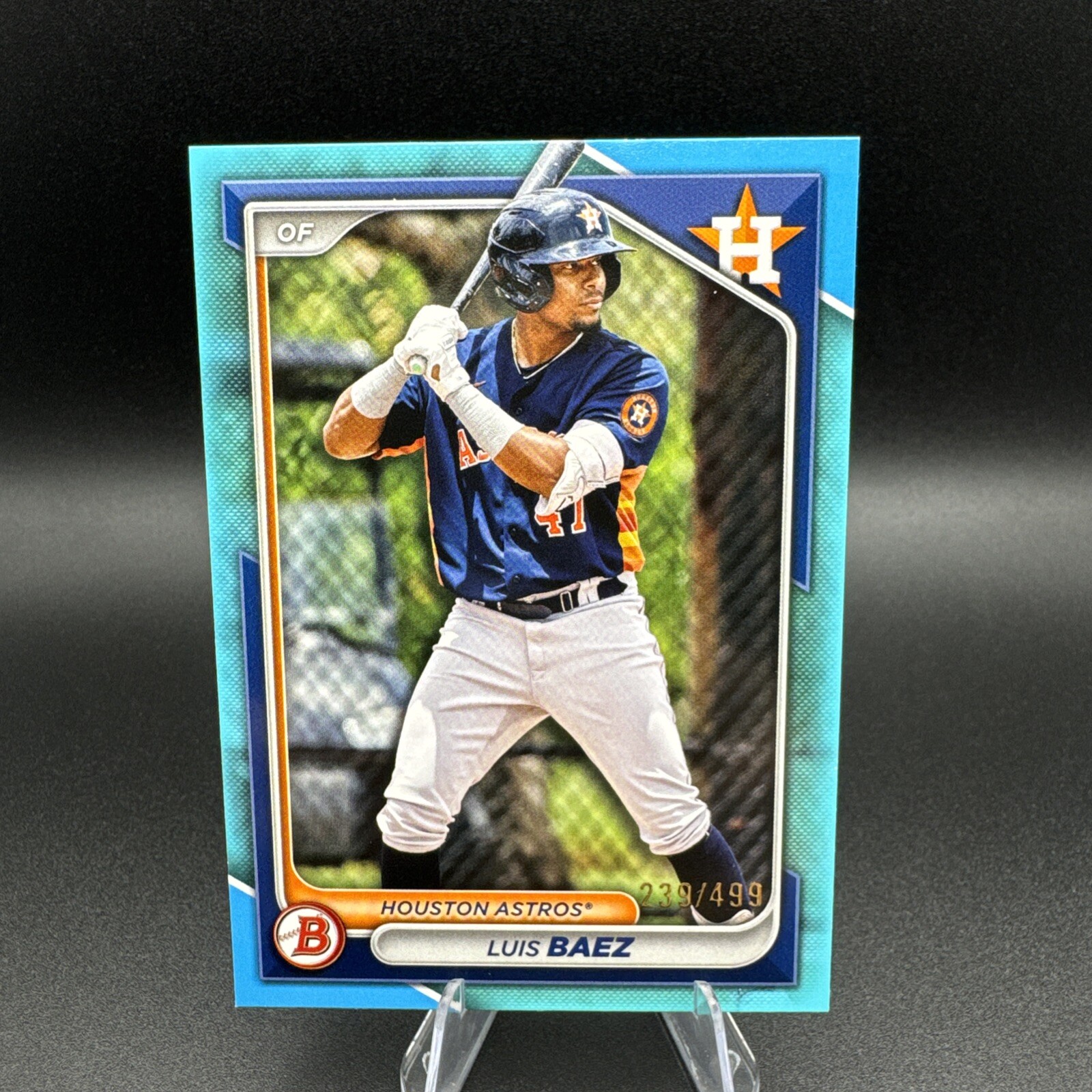 Luis Baez 2024 Bowman #BP-66 1st Sky Blue Paper Parallel #/499