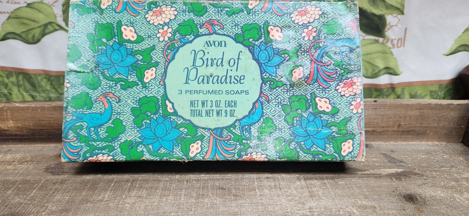 Avon Bird Of Paradise Blue Soap 3 Set