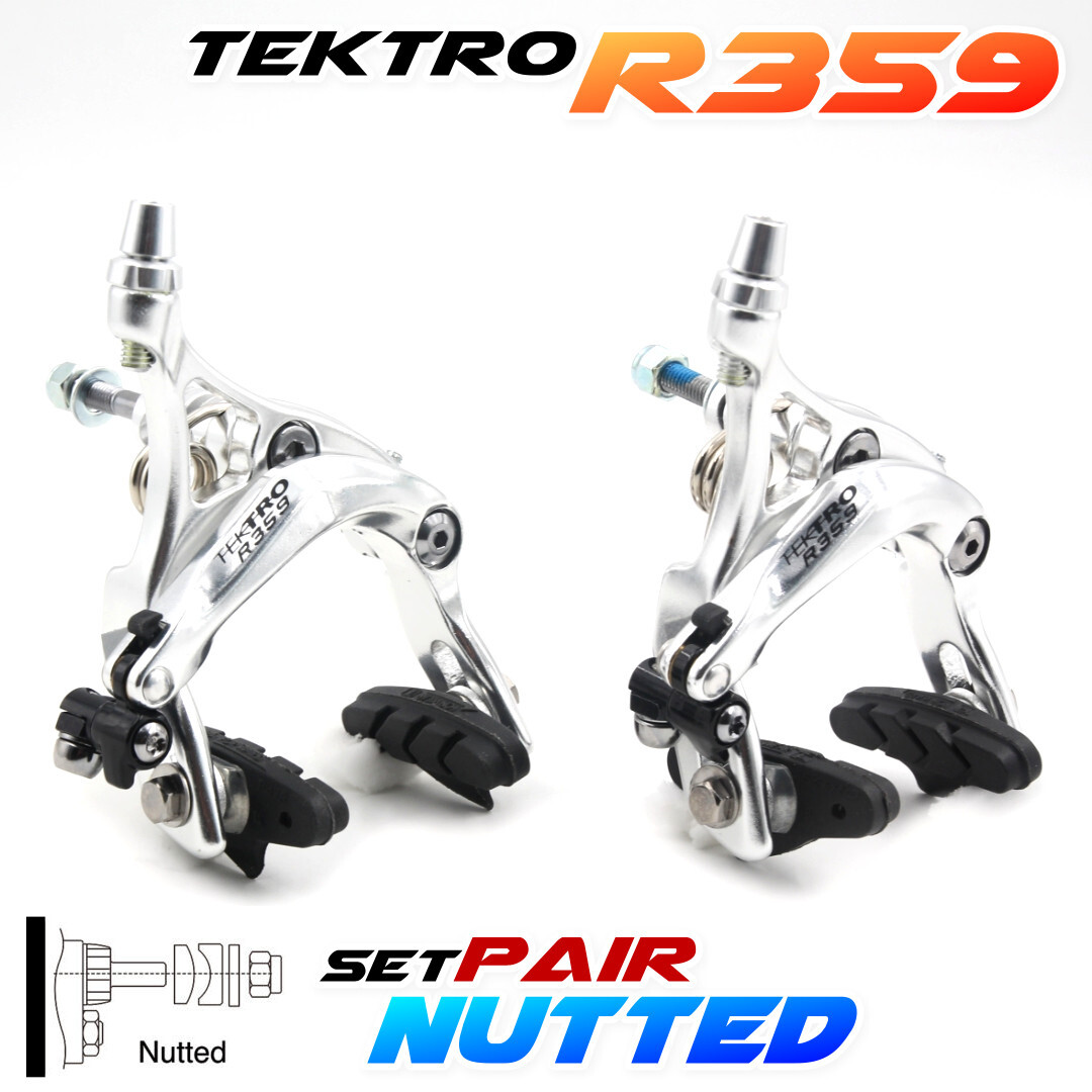 TEKTRO R359 ROAD Bike Dual Pivot Brake Calipers 4759mm NUTTED Silver/set /R539 eBay
