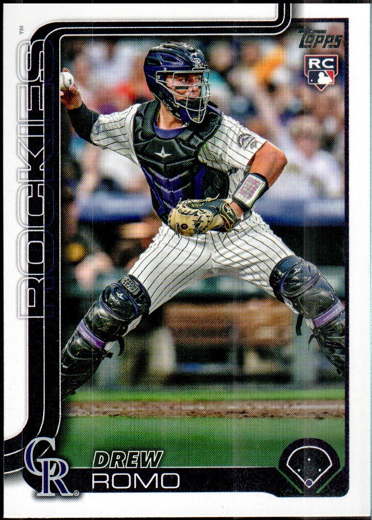 2025 Topps Baseball Series 1 #296 Drew Romo RC Colorado Rockies