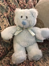New RUSS BABY BEAR My First Teddy Lovey Toy Boy Gift Birth Shower Gift 10" D4