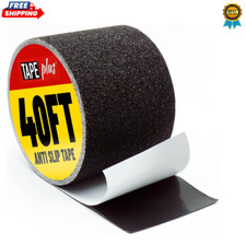 Anti Slip Tape For Stairs Black 4" x 40 Feet Wide Tread Waterproof Grip Tape .