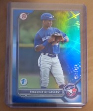 2022 Bowman 1st Edition Blue Foil /150 Rikelvin De Castro #BPPF-25
