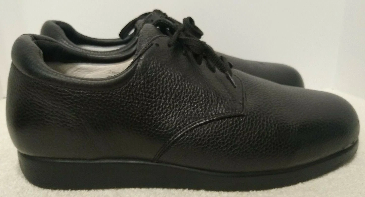 Drew Doubler Black Pebbled Leather Walking Shoes 40822-11 Men's Size 13 M