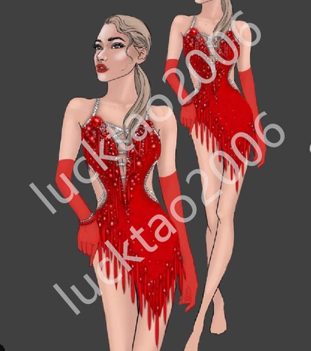new style Figure skating Ice Skating Dress Gymnastics Dance Costume 88093