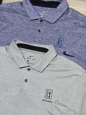 Lot 2 Nike Golf Polo's TPC Potomac Men Size Large