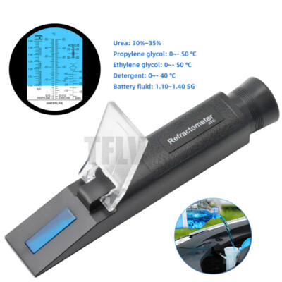 New Antifreeze Refractometer Engine Car Battery ATC Handheld Tester