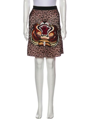 GUCCI Tiger embroidered lace mini skirt. Brand New with tags