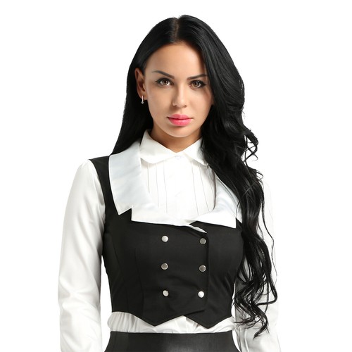 Woman's Sexy Jacket Victorian Steampunk Tailcoat Ringmaster Circus Coat Blazer - Picture 35 of 46