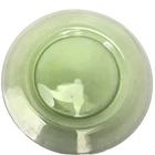 Anchor Hocking Depression Glass Green Uranium 8.25" Salad Plate Dish Vtg