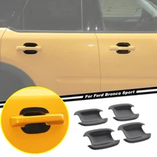 For 2021-2024 Ford Bronco Sport Carbon Fiber Door Handles Bowl Cover Trim Decor