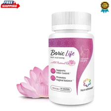 NutraBlast Boric Life Vaginal Suppositories 600mg | Supports Odor Control ...