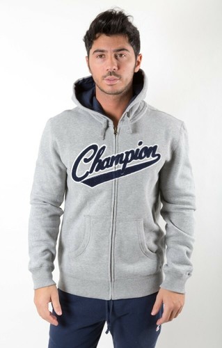 Felpa Uomo Varsity Full Zip Con Cappuccio Champion | eBay