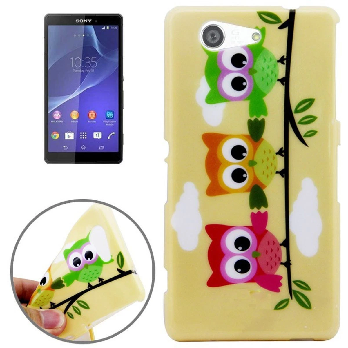 Custodia in TPU Compatibile con Sony Xperia Z3, Cover Protettiva