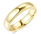 14K Yellow Gold Plated Wedding Anniversary Band Ring For Woman / Man