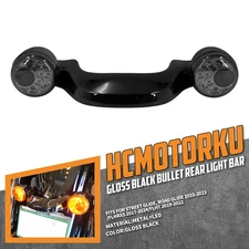 Black Rear Turn Signal Brake LED Light Bar For Harley 10-2023 Street Road Glide