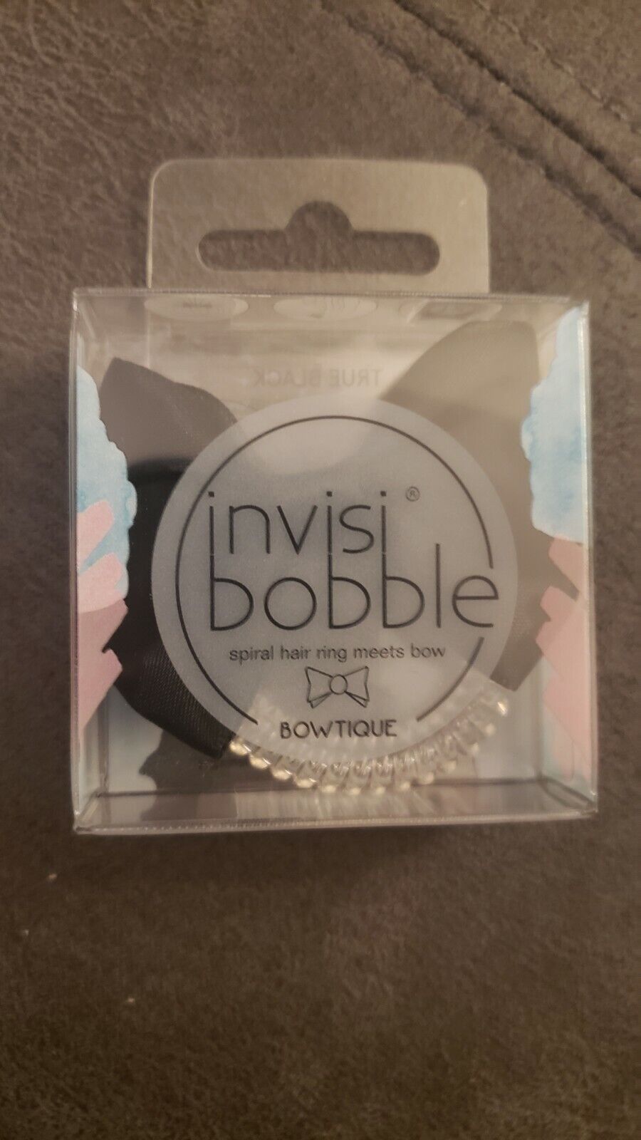 Invisibobble - Bowtique True Black Traceless Hair Ring Slim Clea
