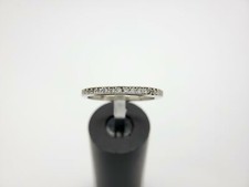14k White Gold Natural Round Diamond Wedding Band Ring 0.25 ct