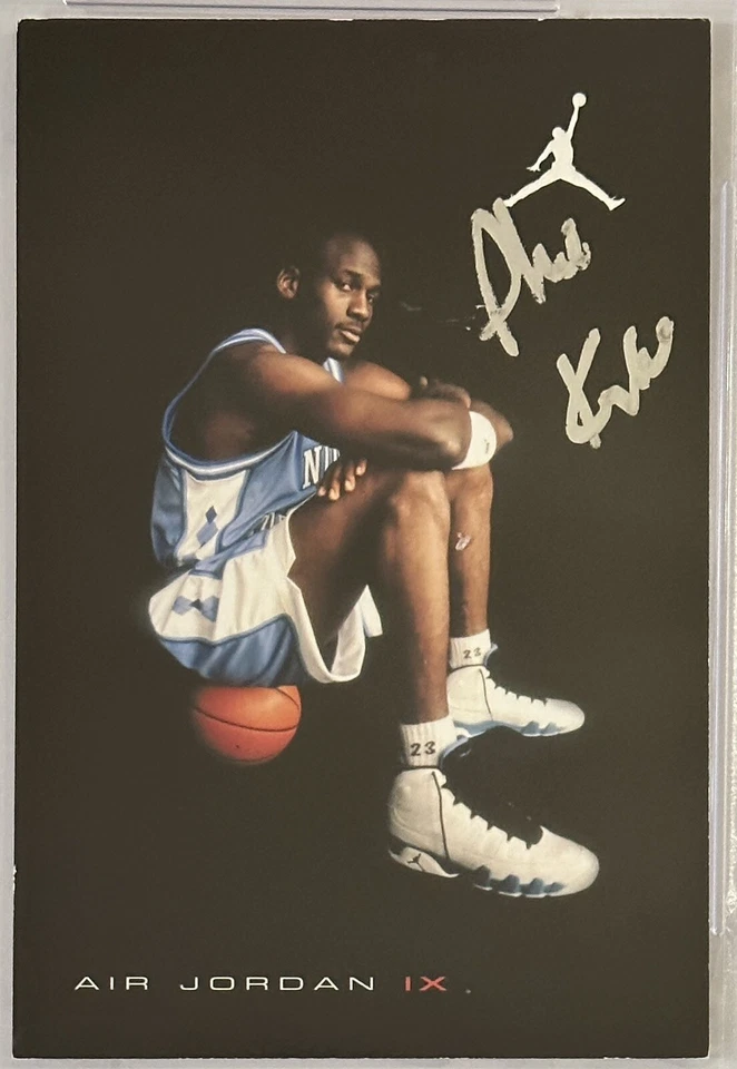 PHIL KNIGHT NIKE CEO SIGNED MICHAEL AIR JORDAN 9 SHOE CARD PSA DNA COA AUTOGRAPH - Image 3 of 3