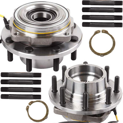Pair Front Wheel Bearing Hub for 2005-2008 2009 Ford F-350 F-250 SD DRW 4WD