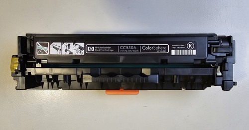 HP CC530A schwarz leere Patrone ♦ Leerkassette ohne Toner ! für Color LaserJet