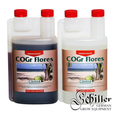 CANNA - COGr Flores A & B  - 1 L - 1000ml - Coco Dünger  Blütephase Bloom - Grow
