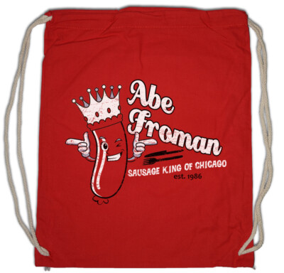 Abe Froman Turnbeutel Ferris Bueller Symbol Logo Macht Wurst Blau Firmenlogo