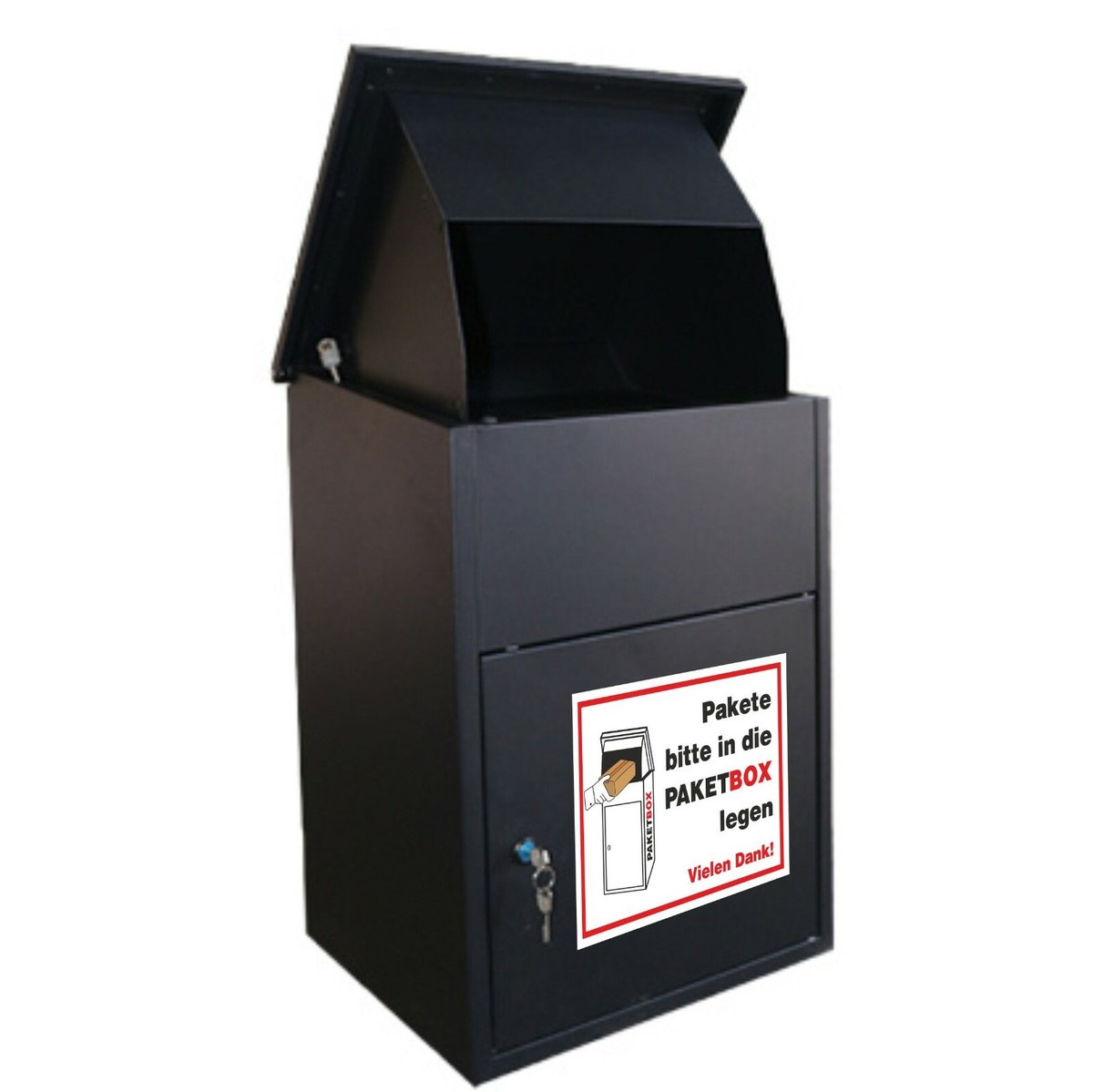 BerpaHome Paketbox-Schild, 30x20 Cm – Klare Ansage Für Lieferdienste, Wetterfest & Leicht Zu Montieren