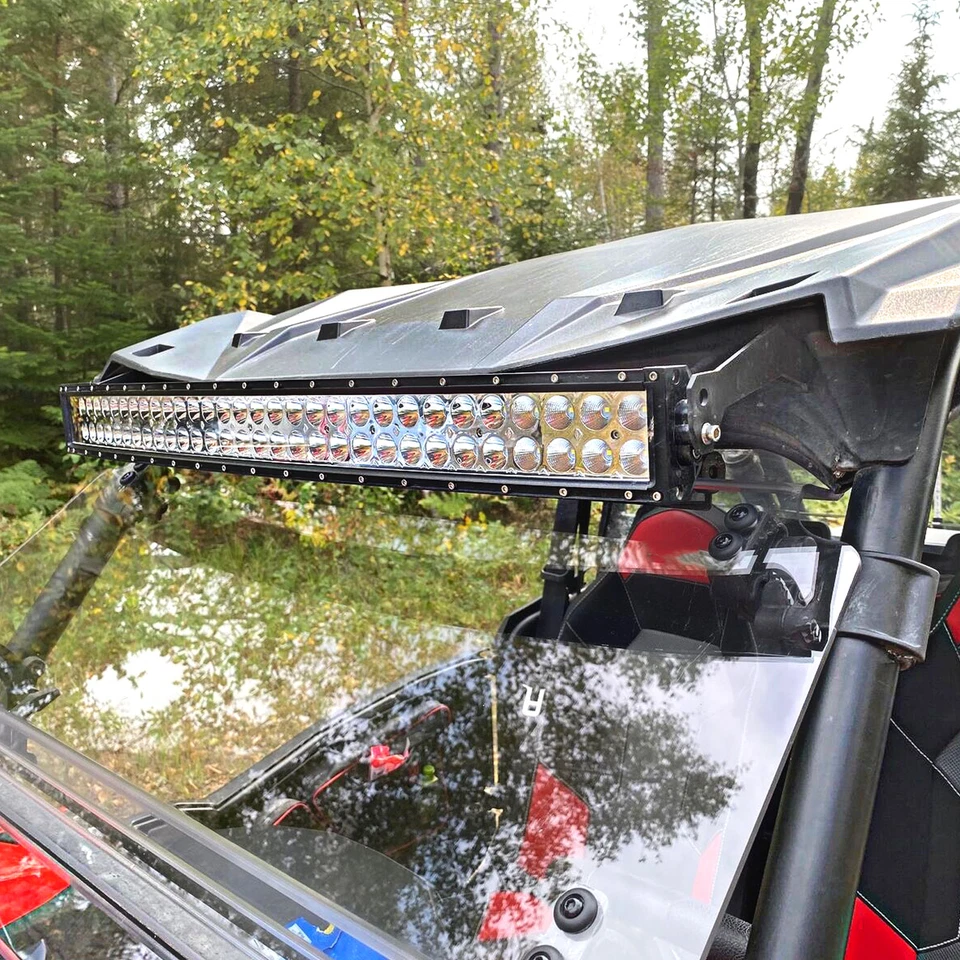 WSAY Para 2021+ Polaris RZR Trail S 1000/900 Techo 32" Kit de Soportes de Barra de Luz LED Foto 3 de 4