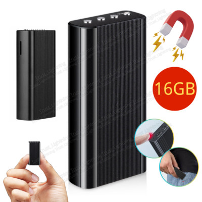 240 Hr Mini Recorder Spy Digital Voice Activated Audio Magnetic MP3 Player 16GB