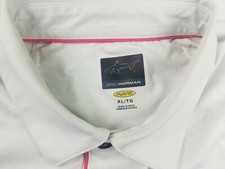 GREG NORMAN  Men's Play Dry Golf Polo Shirt S/S White Size XL  2042